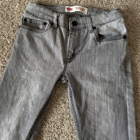 Boys gray Levi’s performance 511 Slim Jeans size 12 , 26”x26” - Picture 3 of 10
